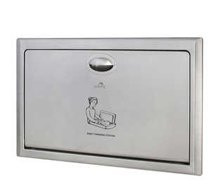 Stainless Steel Recessed Mounted Matt Finish Baby Changing Station
